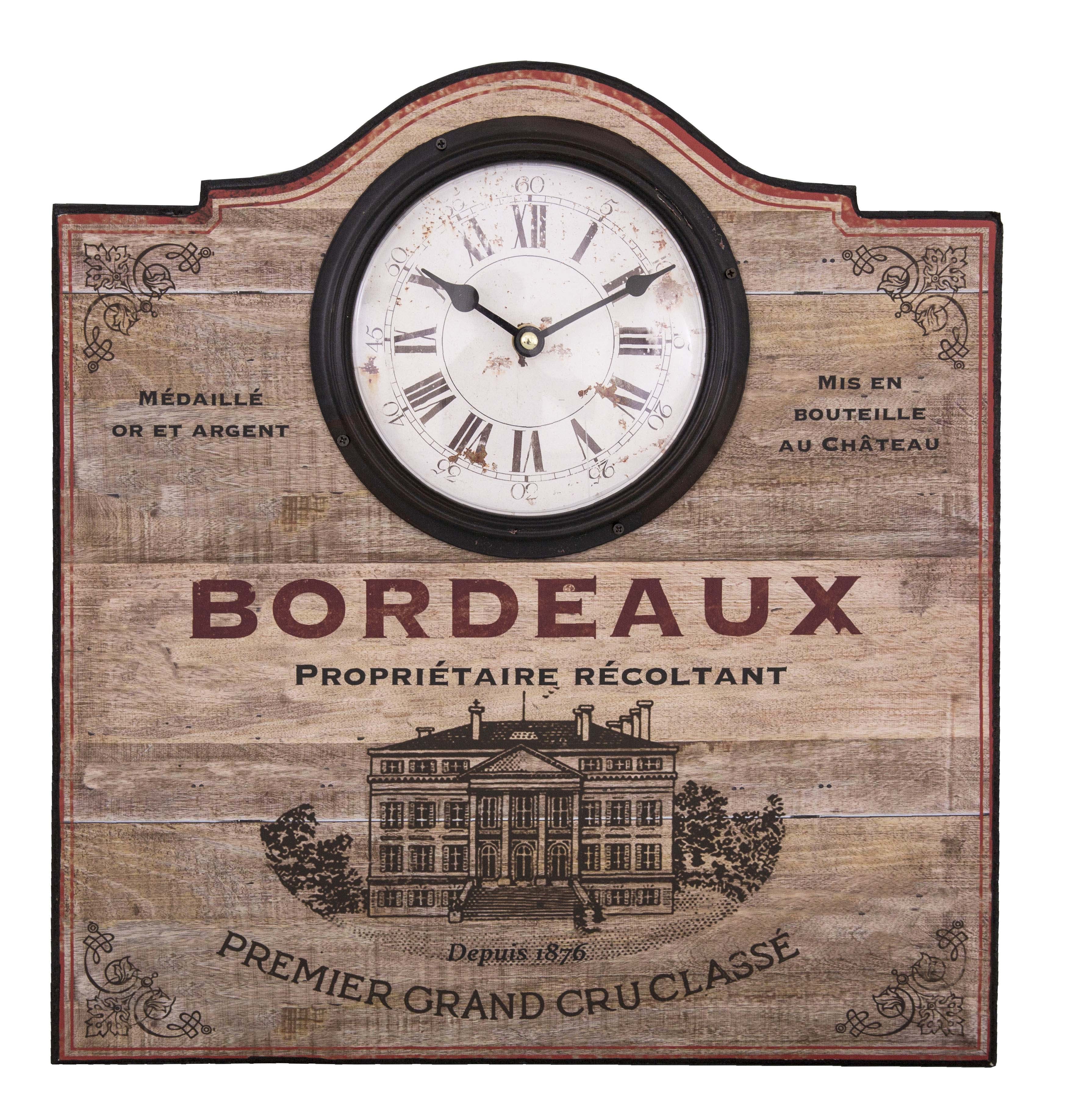 Wall Clock Bordeaux By Antic Line