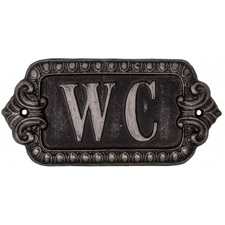 Plaque décorative WC