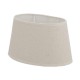 Beige oval linen lampshade 35 x 22 cm