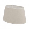 Cream linen oval shade 35 x 22 cm