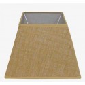 Square High Jute Lampshade – Camel 30 cm