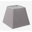 Square Linen Lampshade in Grey - 30 cm