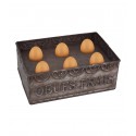 Zinc box "OEUFS FRAIS"